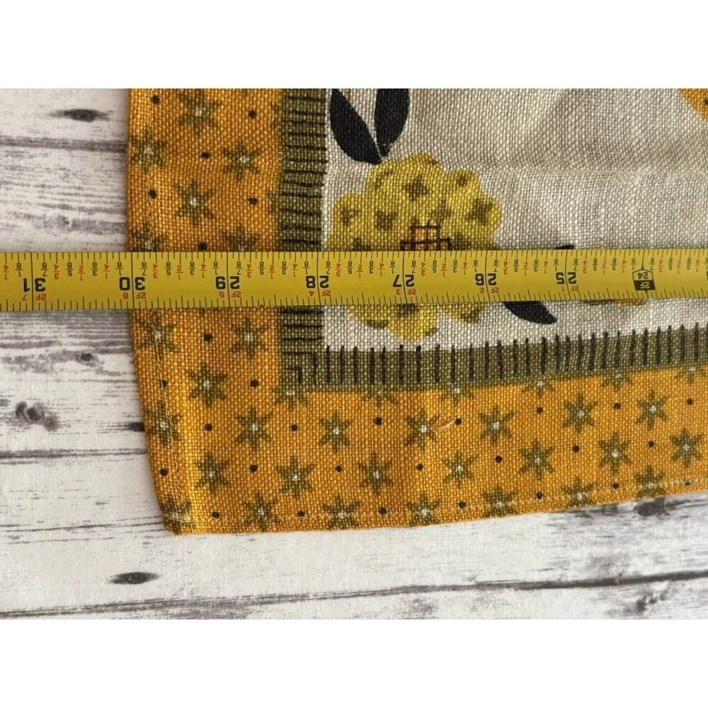 NEW Vintage MCM 60s Linen Tea Kitchen Towels Rooster‎ Chicken PAIR